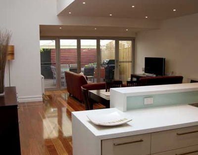 quadrant design before and after - after interior design dining room and Kitchen - quadrant design architectural and interior design firm hawthorn